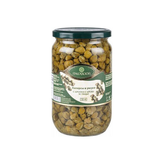 Каперси Мариновані Italcarciofi, 1шт/720мл
