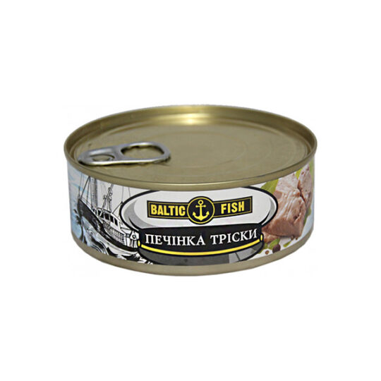 Печінка тріски Baltic Fish ключ ж/б 1шт/240г (240г*48)