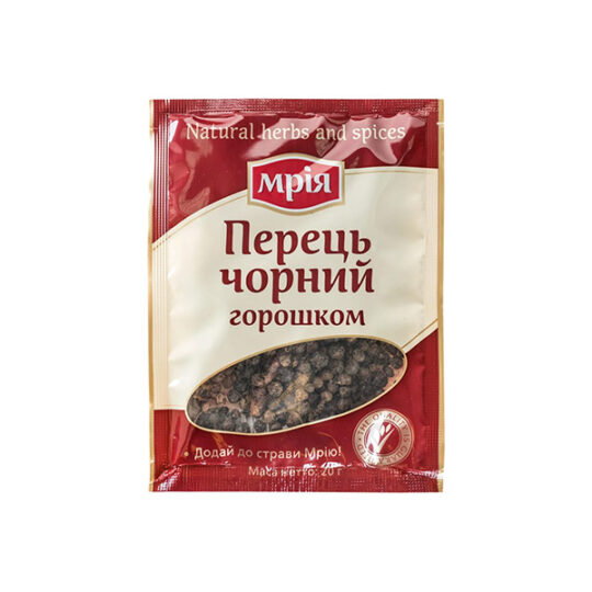 Перець чорний горошком ТМ Мрія 1уп/20г (20г*96)