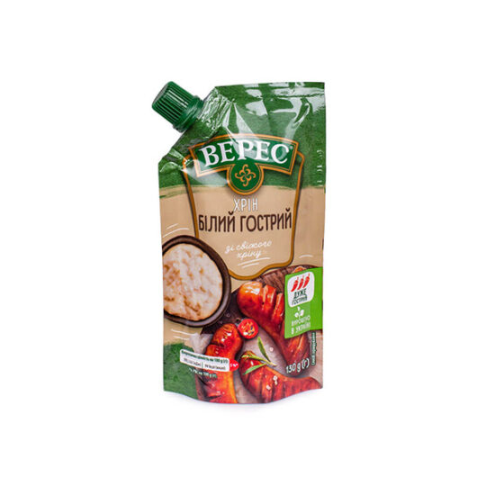 Хрін Верес Білий Гострий, дойпак 1шт/130г (24*130 г)