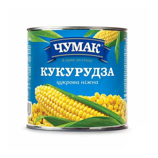Кукурудза цукрова Чумак, ж/б 420/252гр (420гр*12шт)