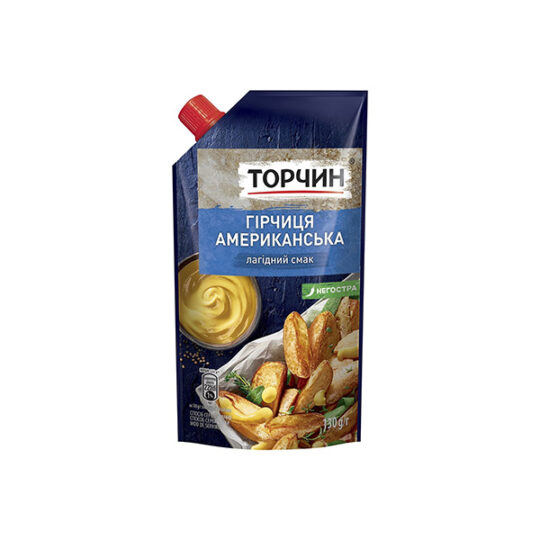 Гірчиця Торчин Американська лагідна, 1уп/130г (130 г*24)