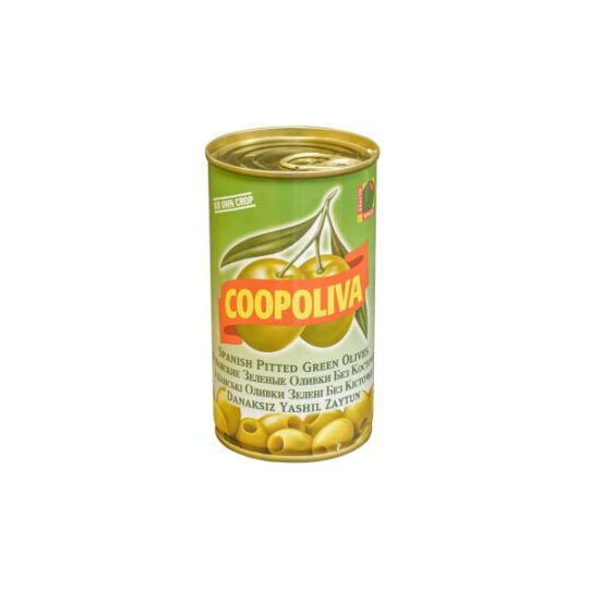 Оливки б/к Coopoliva, ж/б 1уп 370/150г