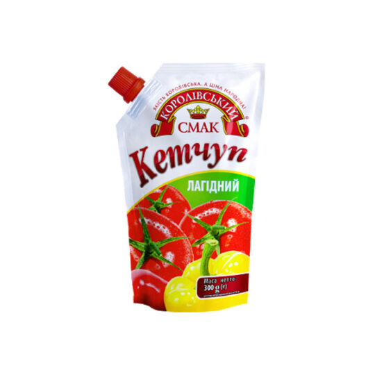 Кетчуп Королівський Смак Лагідний дой-пак 1уп/300г