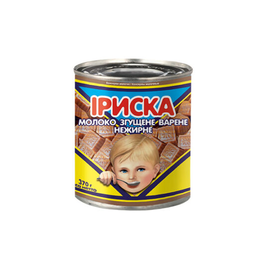 Молоко згущене Первомайськ Іриска (Хлопчик), 1ж/бан/370 г (370г*15шт)