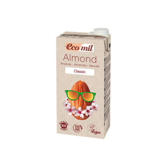 Органічне рослинне молоко Ecomil з мигдалю класичне 1уп/1л (1л*12шт)