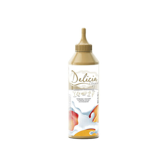 Топінг Delicia з персиком 1бут/600мл (600мл*24шт)