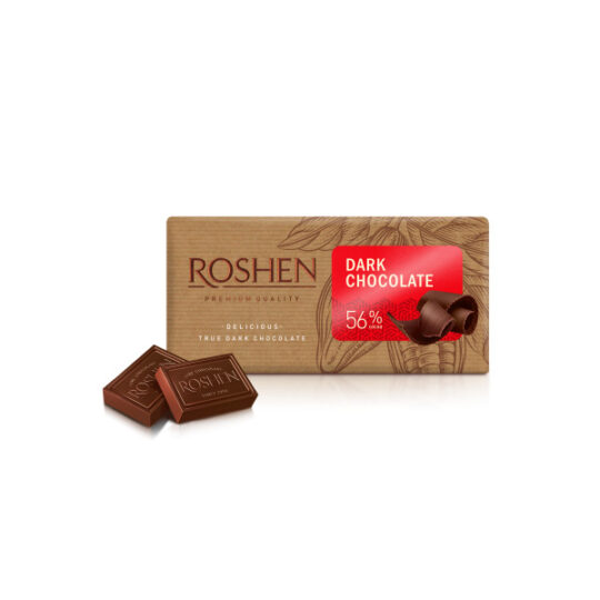 Шоколад ROSHEN Чорний 56% ВКФ 1шт/90г (90 г*22)