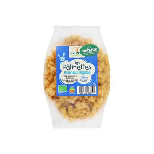 Макарони Паста органічна Дитяча Кумедні Тваринки, 1шт/250г