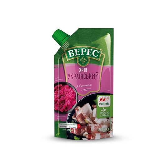 Хрін Верес з Буряком Гострий, дойпак 1шт/130г (24*130г)