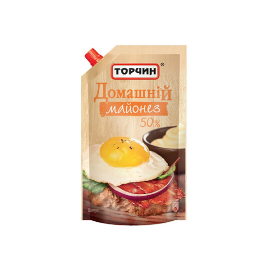 Майонез Торчин Домашній, 1уп/580г (580г*16шт)
