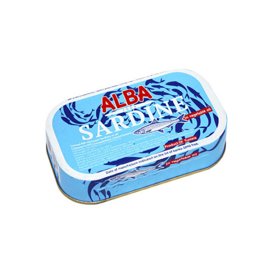 Сардина в олії ALBA FOOD ключ ж/б 1шт/125г (125г*50шт)