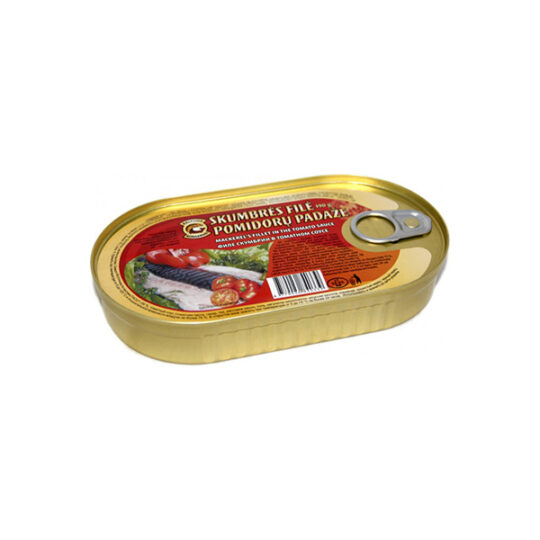 Скумбрія в олії BALTIJOS KONSERVAI ключ ж/б 1шт/190г (190г*24шт)