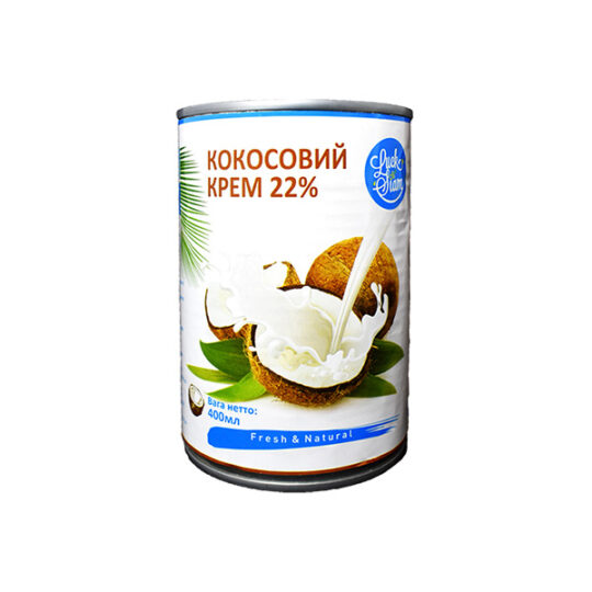 Вершки кокосові (крем) Lack Siam 22% 1уп/400мл (400мл*24шт)