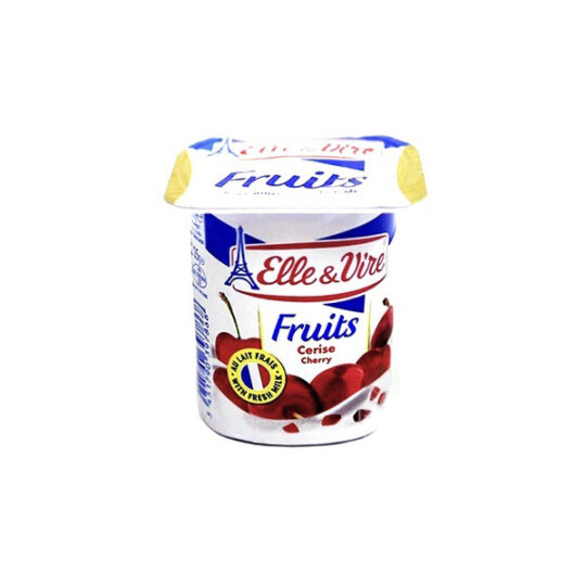 Десерт молочний Elle&Vire з вишнею 1уп/125г (125 г*24)