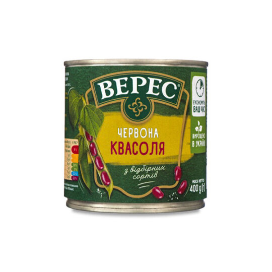 Квасоля Червона Верес, 1шт/400г