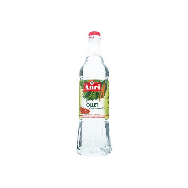 Оцет Спиртовий 9% Anri, 1бут/850мл (850мл*15шт)