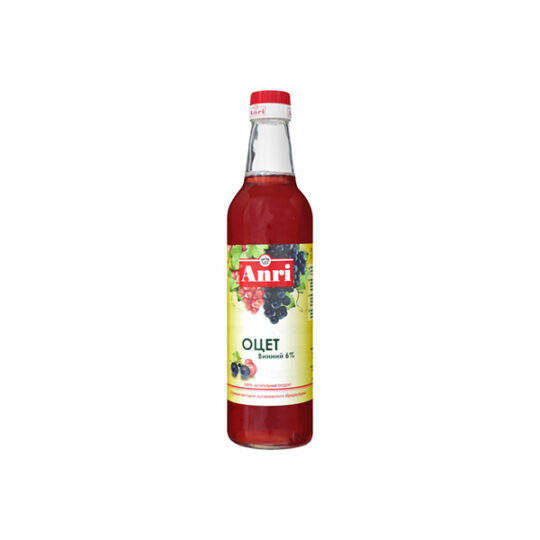 Оцет Винний Anri 6%, 1шт/500мл (500мл*24шт)