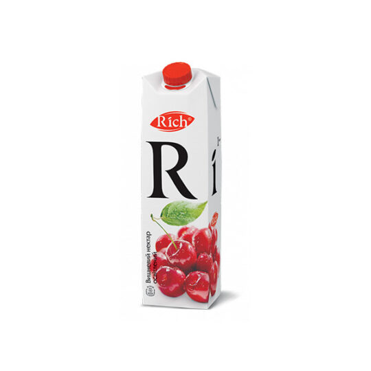 Сік вишневий RICH, 1уп/1л (1л*12шт)