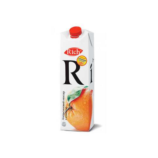 Сік апельсиновий RICH, 1уп/1л (1л*12шт)