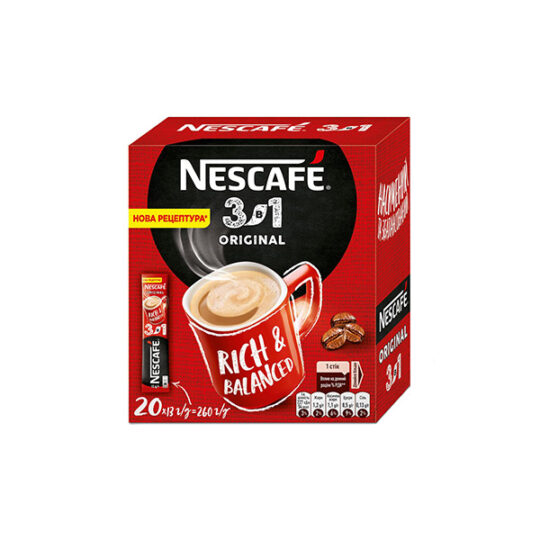 Кава Nescafe 3в1 Original  24 шт ( 24шт.*20шт)