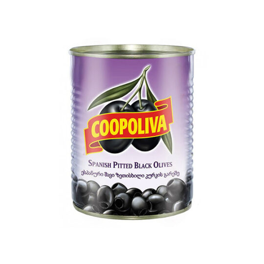 Маслини без кісточки СOOPOLIVA Ж/Б 1уп 4300/2750г