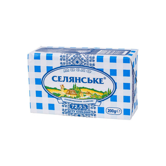 Масло Вершкове Селянське 72,5% 200г