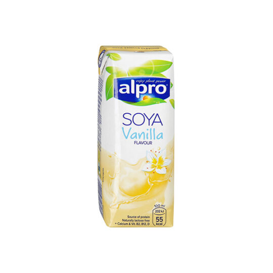 Напій Alpro соєвий ванільний з трубочкою 1уп/250г (250г*15)