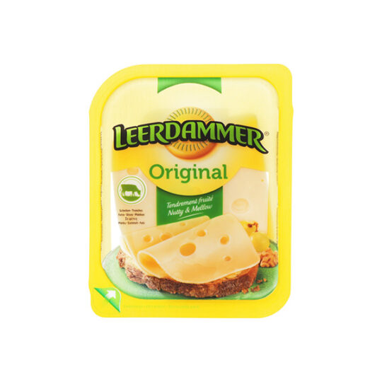 Сир твердий Leerdammer 45%, 1уп/100гр (100гр*12шт)