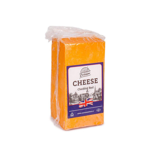 Сир Чеддер Cesvaine 50% Червоний Cheddar Red (брус +/-2 кг), вага