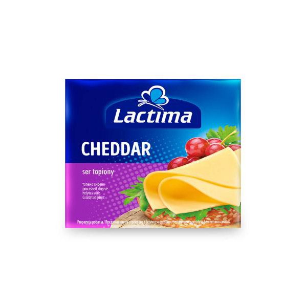 Сир Чеддер Lactima 1уп/130г (слайси)