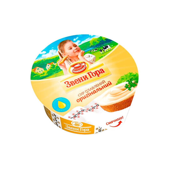 Сирок плавлений оригінальний Звени Гора 1уп/90г (90г*32шт)