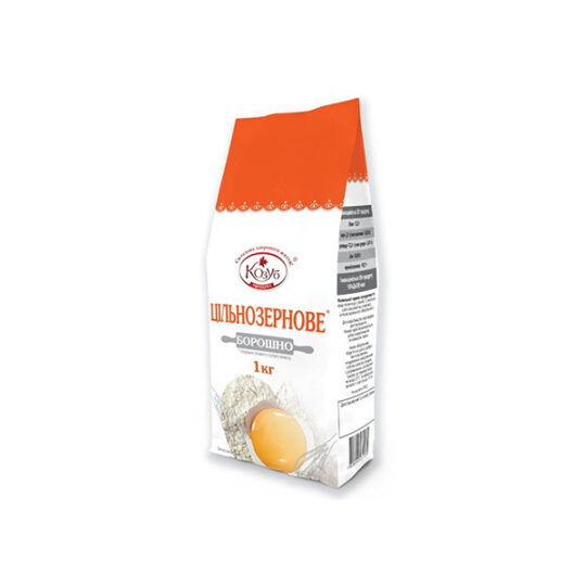 Борошно пшеничне цільнозернове Козуб-Продукт 1шт/1кг (1кг*12шт)