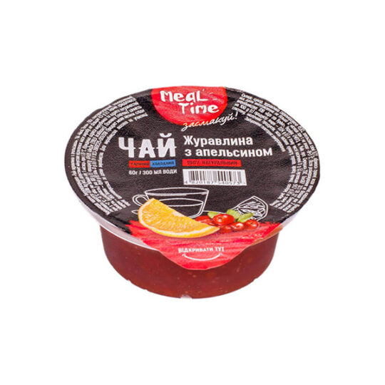 Чай Meal Time Журавлина з Апельсином, стакан 1ящ/60г*24шт